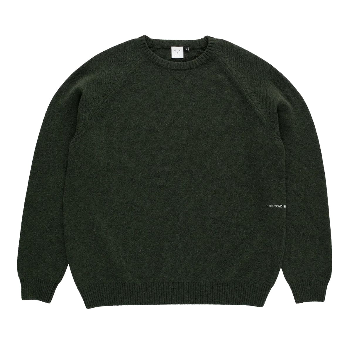 POP TRADING - JERSEY KNITTED ELBOW CREW