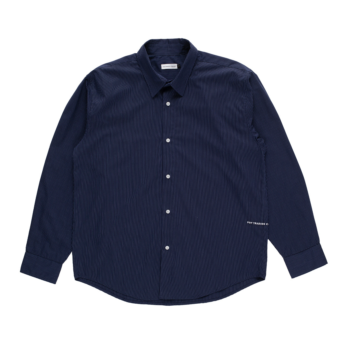 POP TRADING - CAMISA M/L STRIPED LOGO