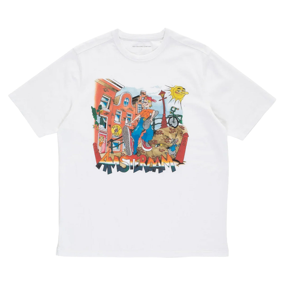 POP TRADING - T-SHIRT M/C BEN G AMSTERDAM
