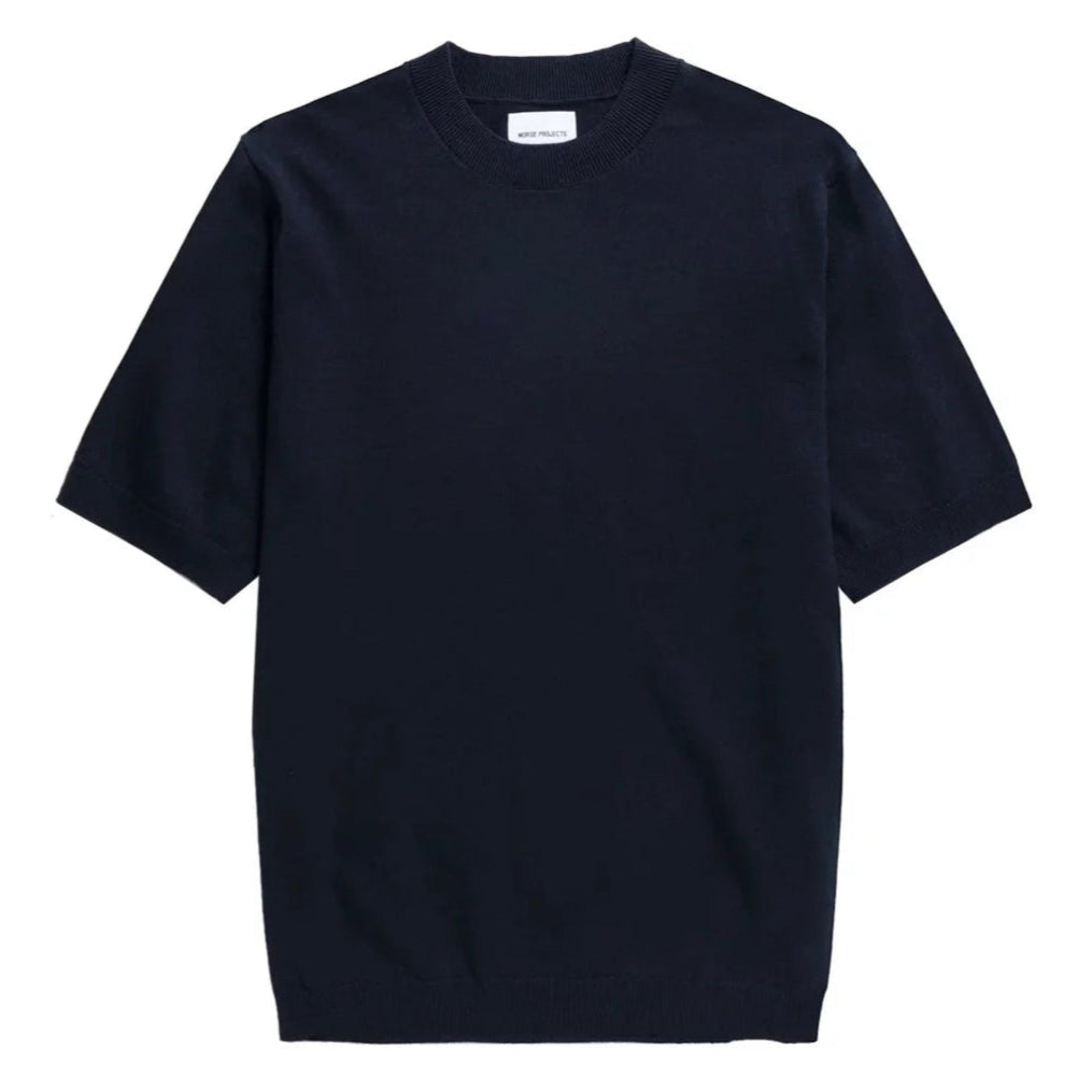 Tシャツ・カットソー Norse Projects Rhys Cotton Linen T-shirt (N45 0600 7004) RHYS COTTON LINNEN T-SHIRT N45-0600 T-shirts OLIVEN from