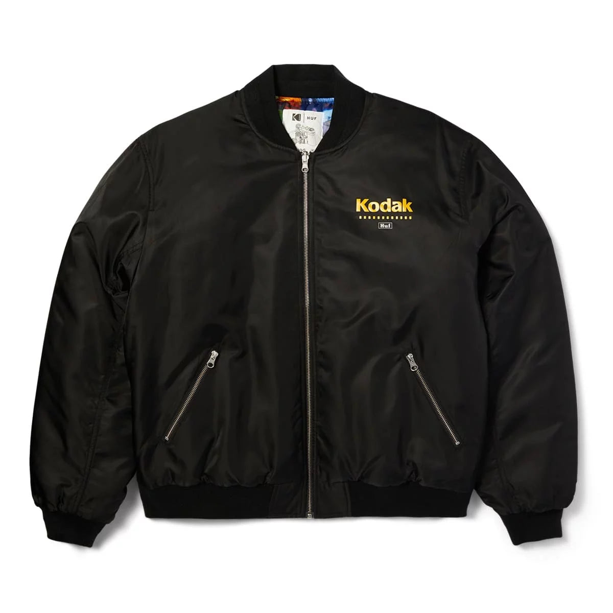 HUF x Kodak | Collage Bomber Jacket - Black | 12 Inches BCN