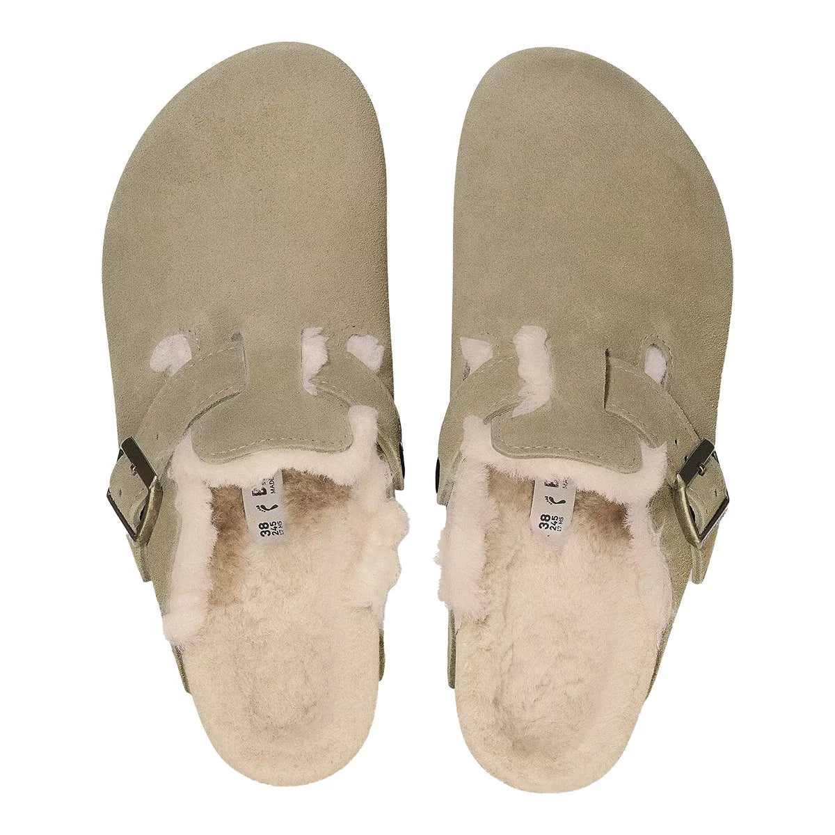 BIRKENSTOCK - BOSTON SHEARLING SUEDE LEATHER