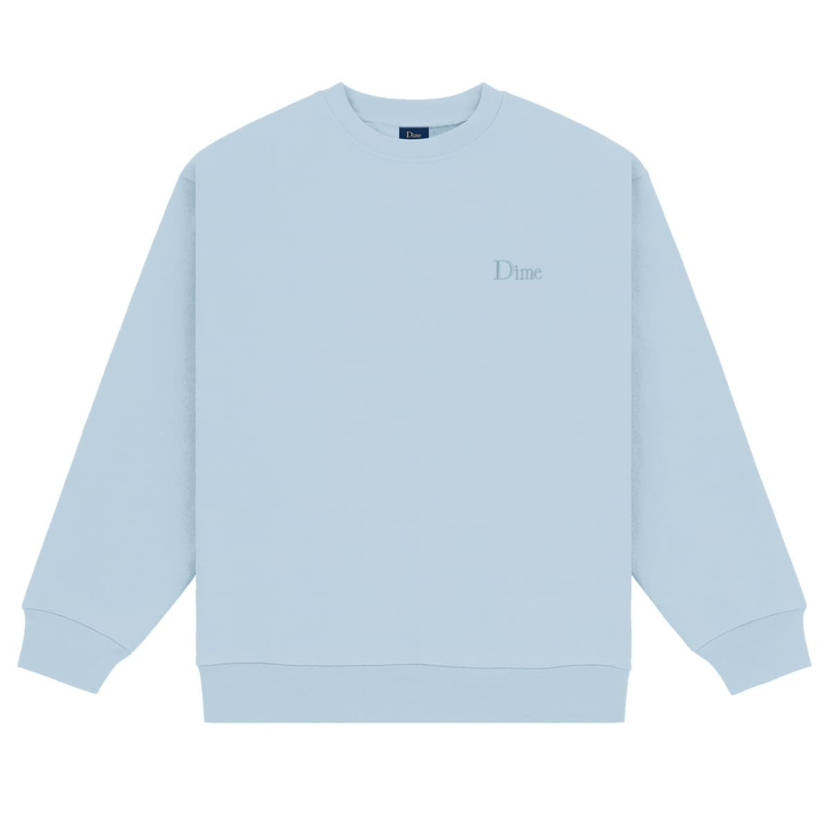 Dime | Classic Small Logo Sweatshirt - Baby Blue | 12 Pulgadas BCN