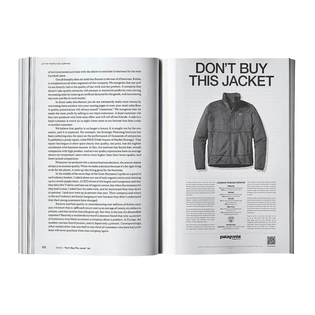 PATAGONIA - LET MY PEOPLE GO SURFING BOOK