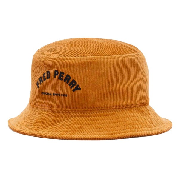 FRED PERRY - ARCH BRANDED CORDUROY BUCKET HAT FRED PERRY - 1