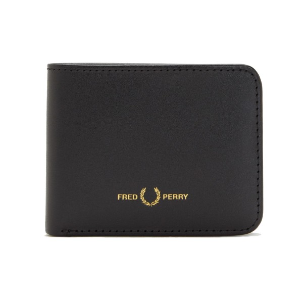 FRED PERRY - BURNISHED LEATHER BILLFOLD WALLET FRED PERRY - 1