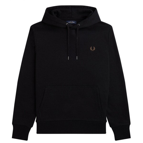 FRED PERRY - GRAPHIC LARGE LAUREL HOODED SWEATSHIRT  - 1