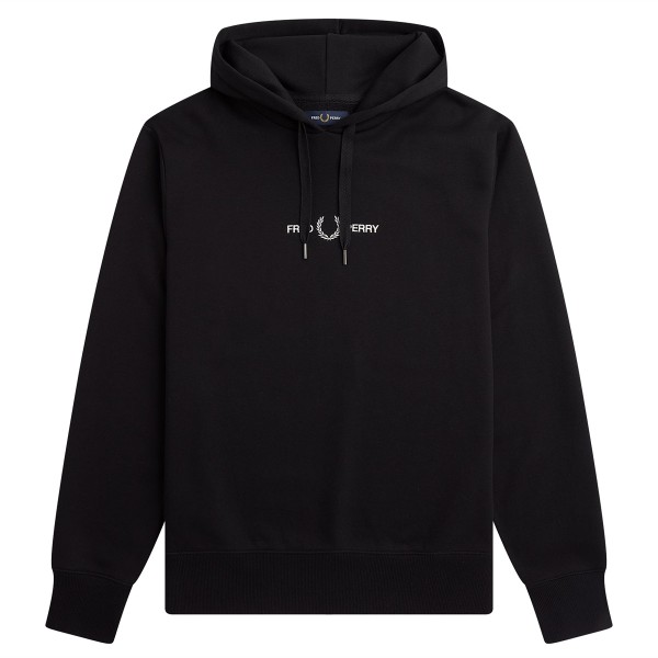 FRED PERRY - EMBROIDERED HOODED SWEATSHIRT FRED PERRY - 1