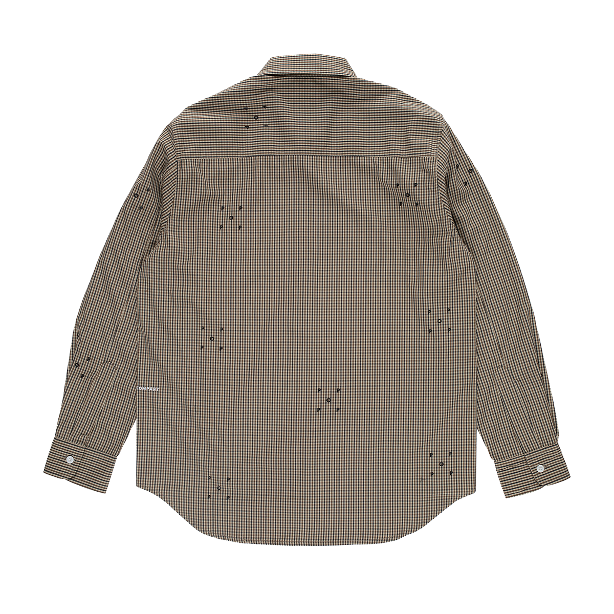 POP TRADING - CAMISA M/L CHECKED ALLOVER