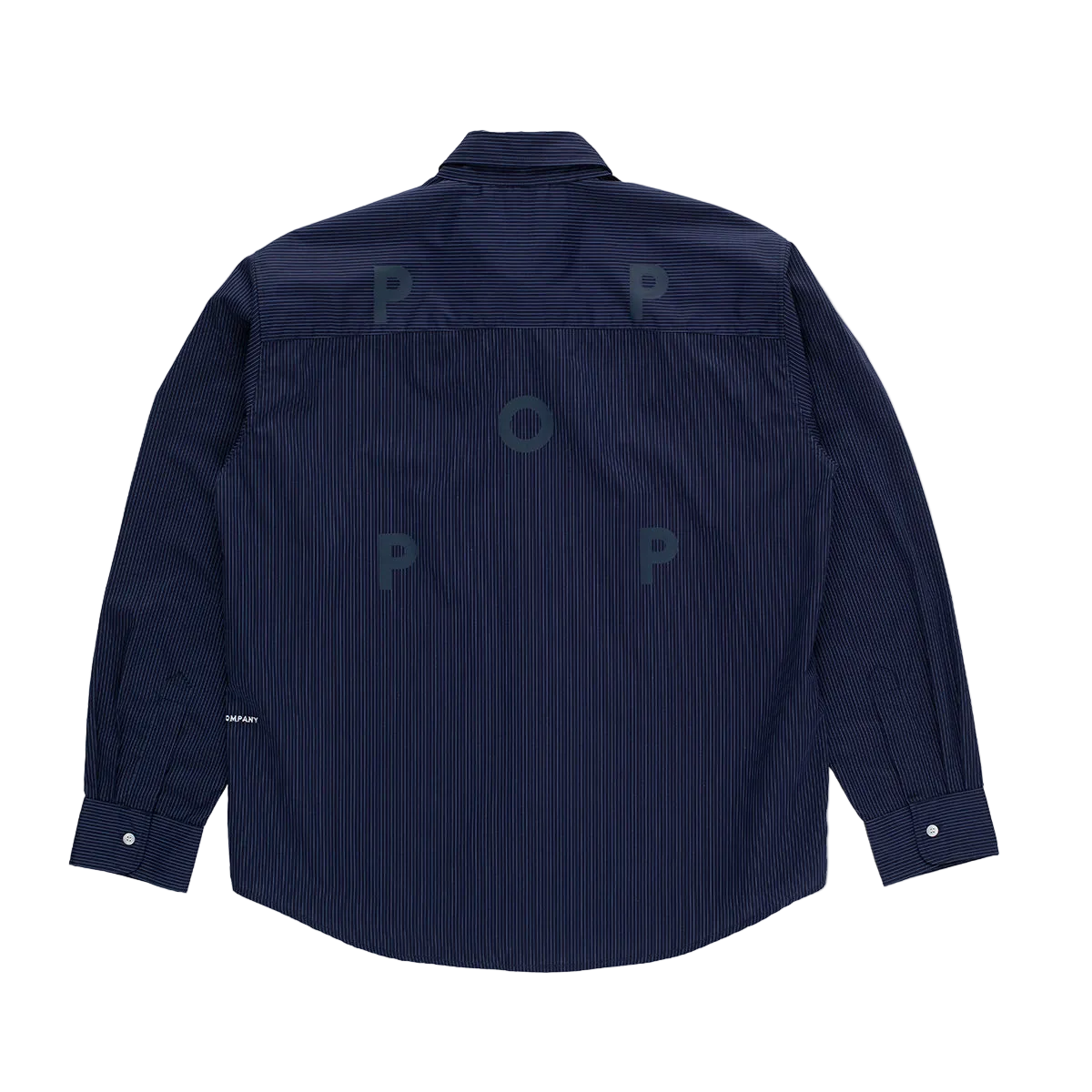 POP TRADING - SHIRT M/L STRIPED LOGO