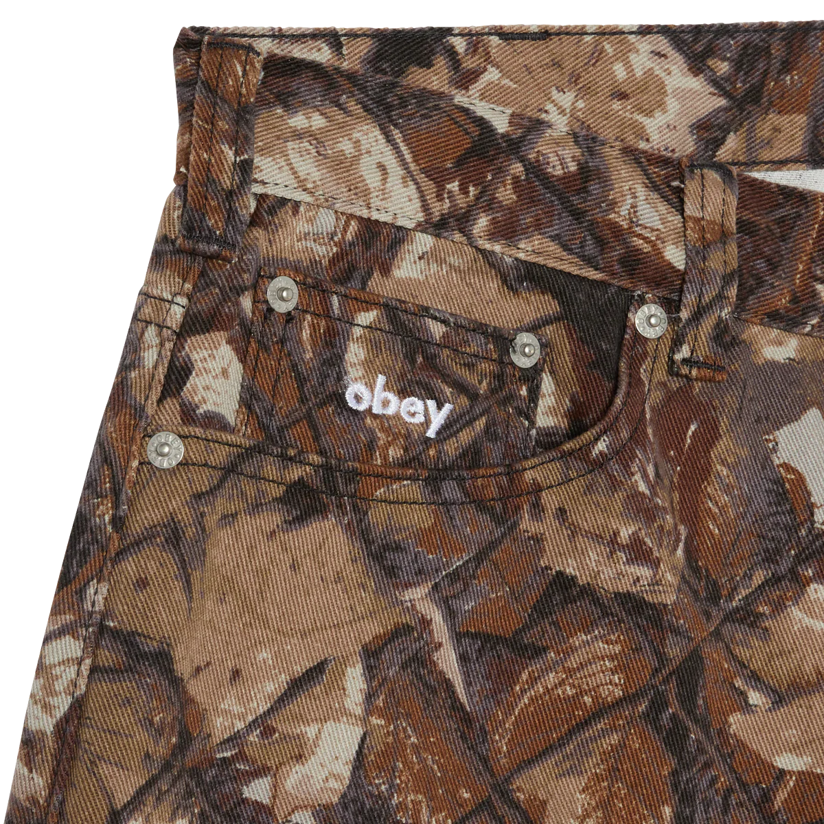 OBEY - PANTALÓN CORTO BIGWIG BAGGY DENIM