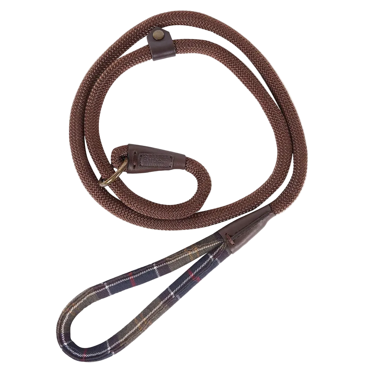 BARBOUR - TARTAN TRIMMED SLIP DOG LEASH
