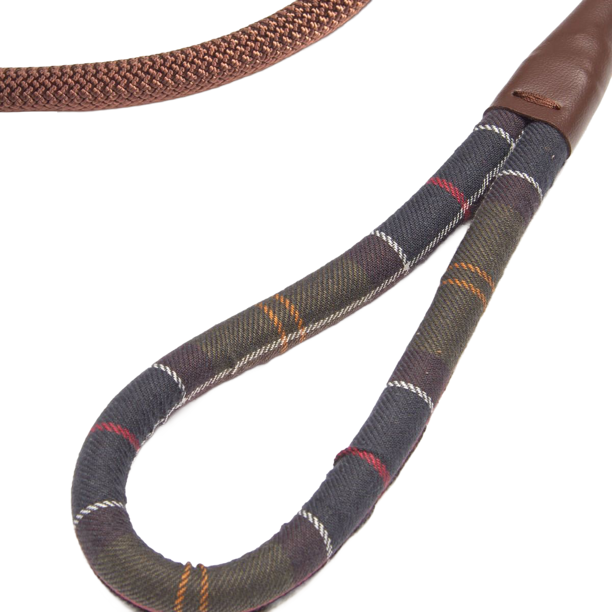 BARBOUR - TARTAN TRIMMED SLIP DOG LEASH