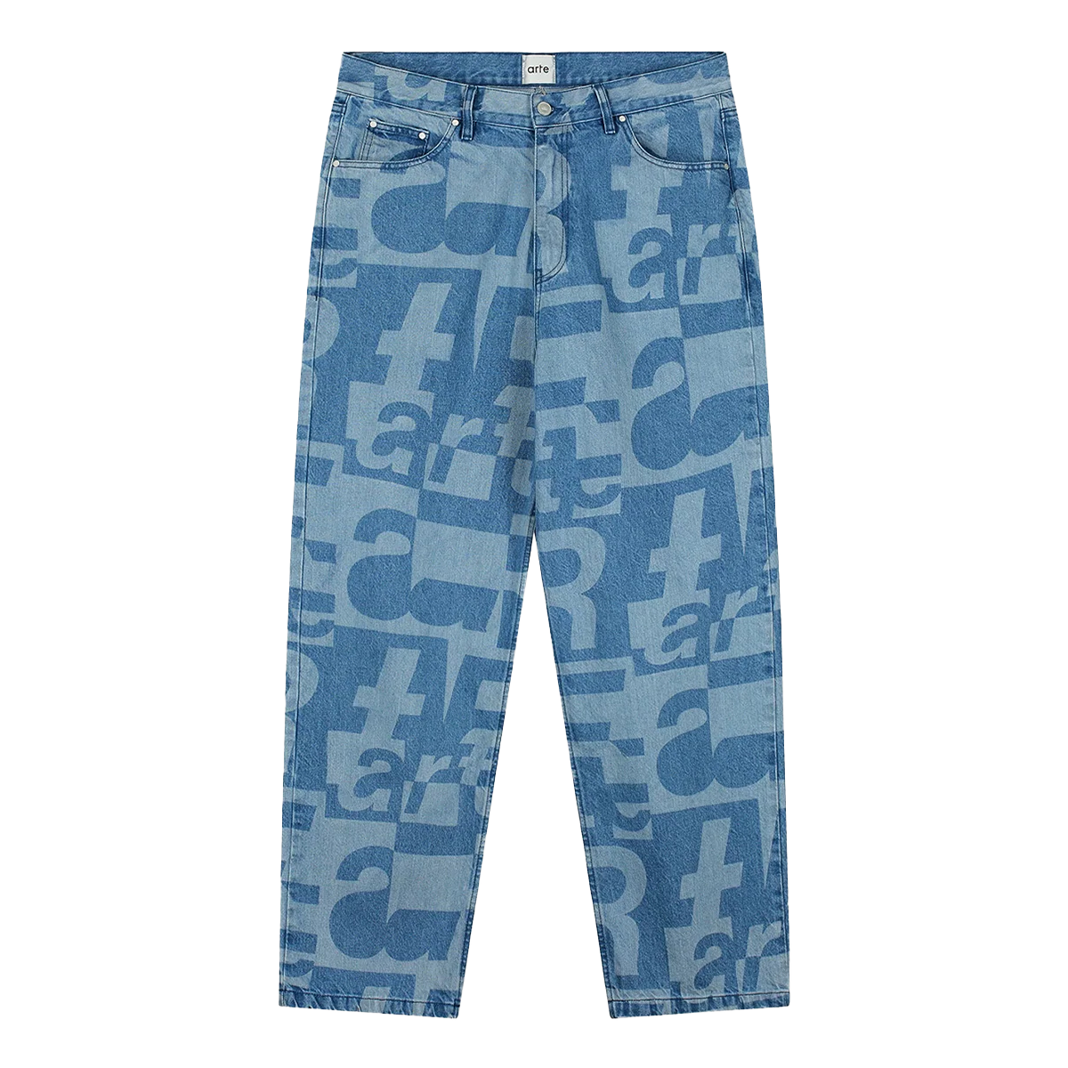 ARTE ANTWERP - PANTALÓN DENIM ALLOVER