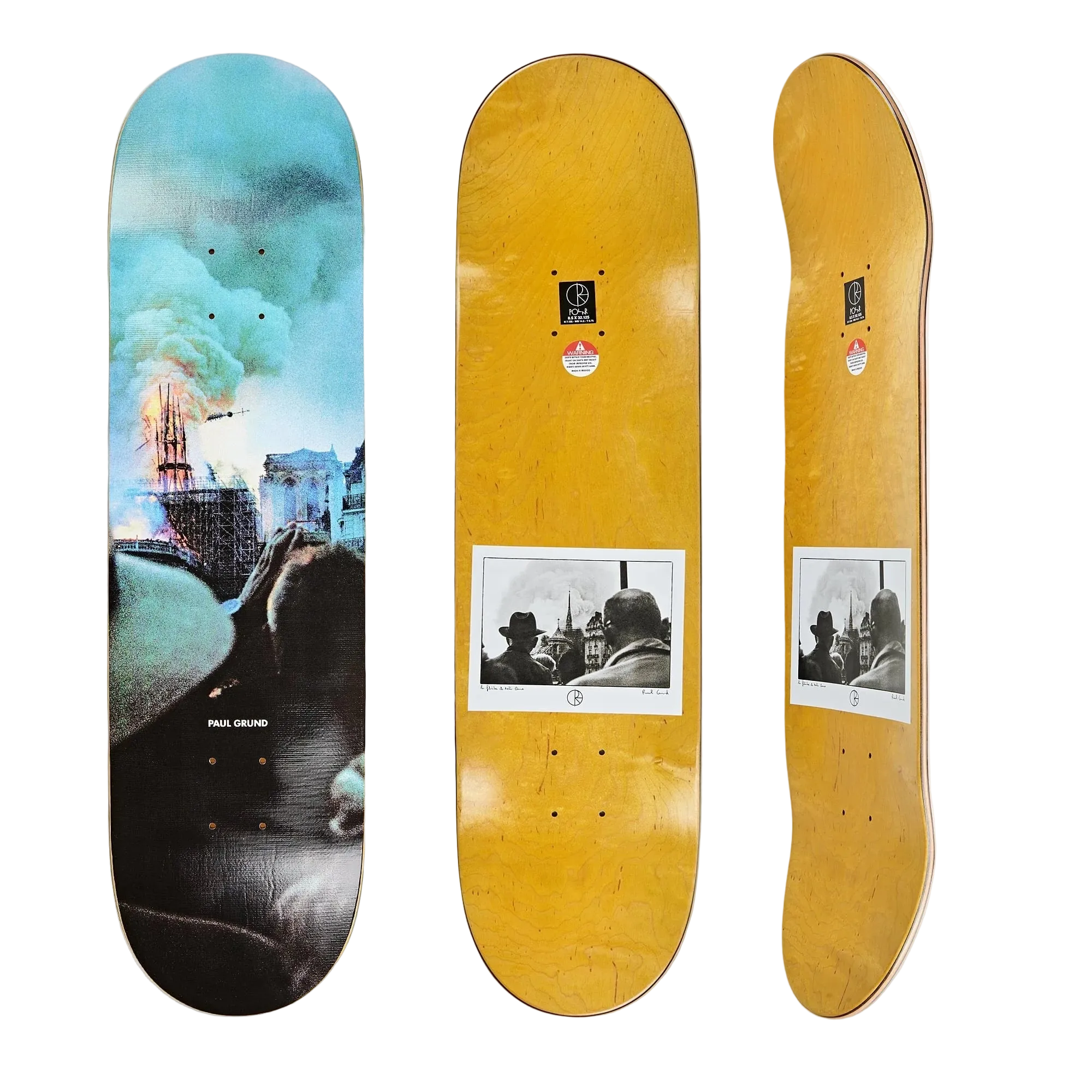 POLAR SKATE CO - NOTRE DAME SLICK BOARD 8.125