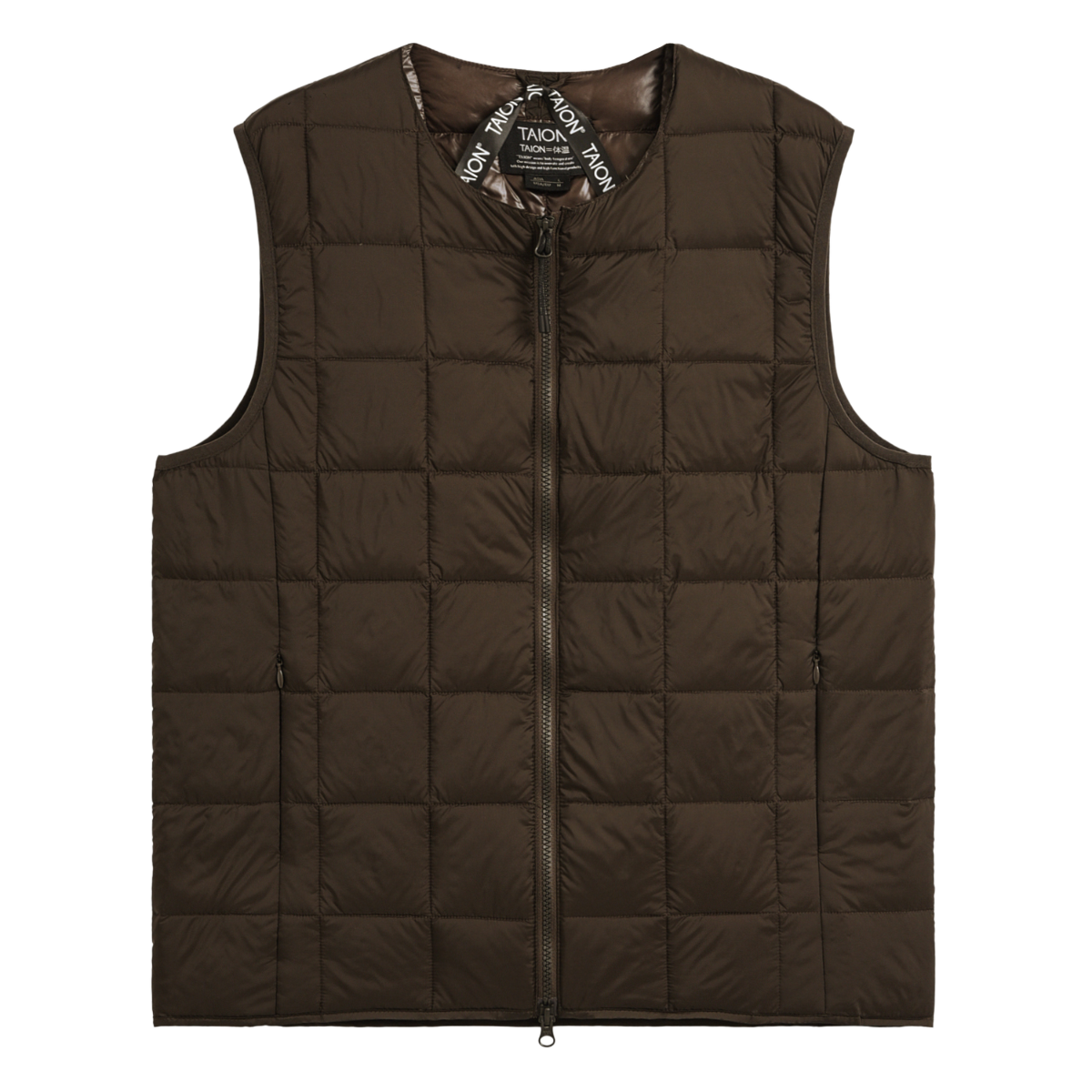 TAION - CHALECO CREW NECK W-ZIP DOWN