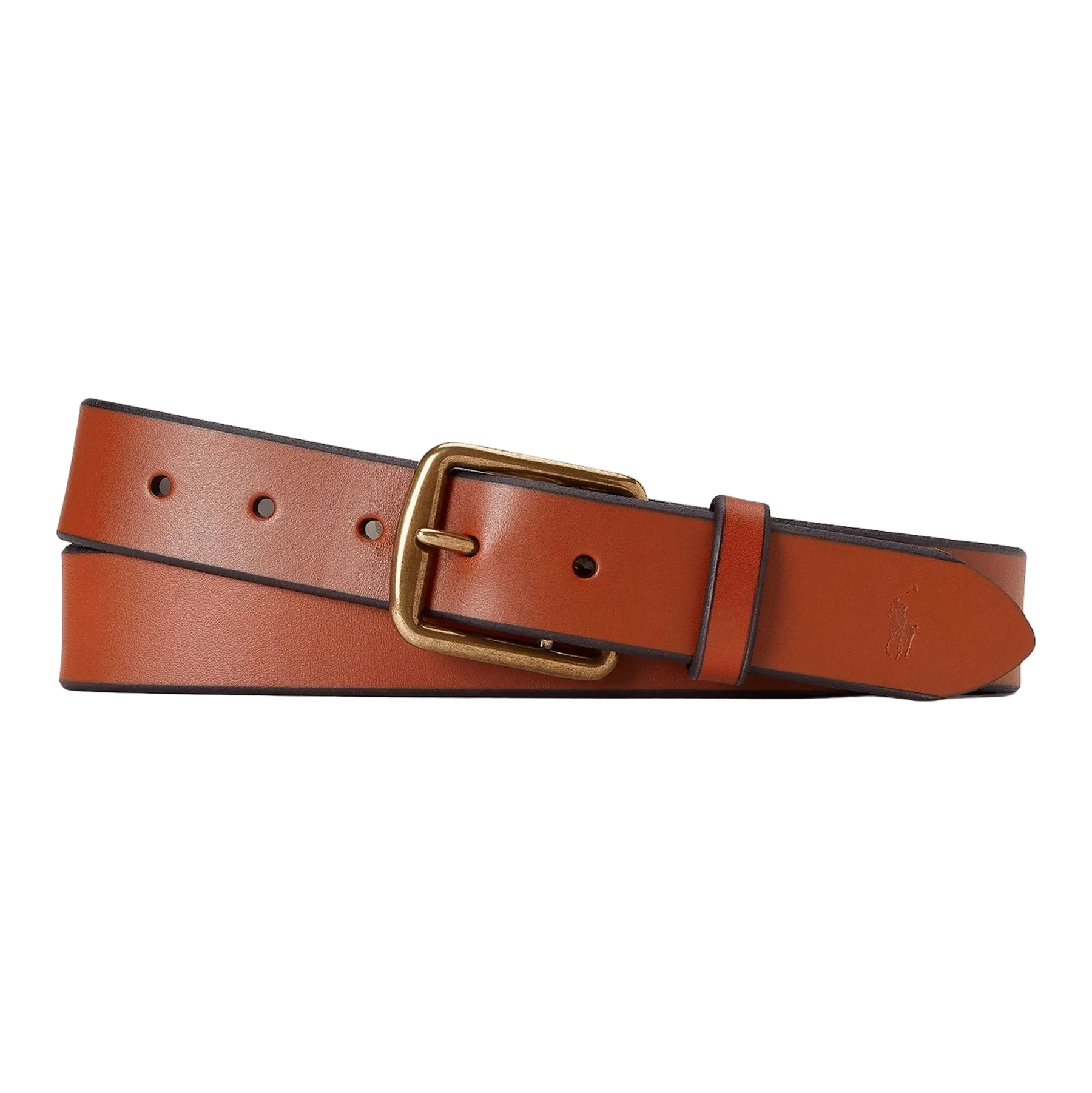 RALPH LAUREN - SADDLE DRESS LEATHER BELT