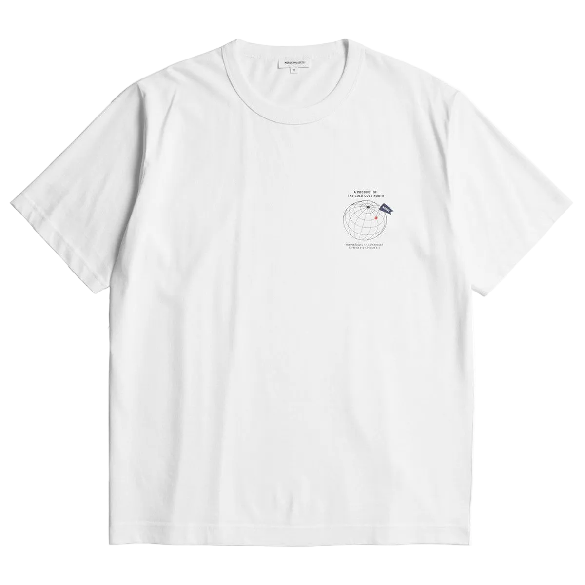 NORSE PROJECTS - CAMISETA M/C HOLGER GLOBE PRINT