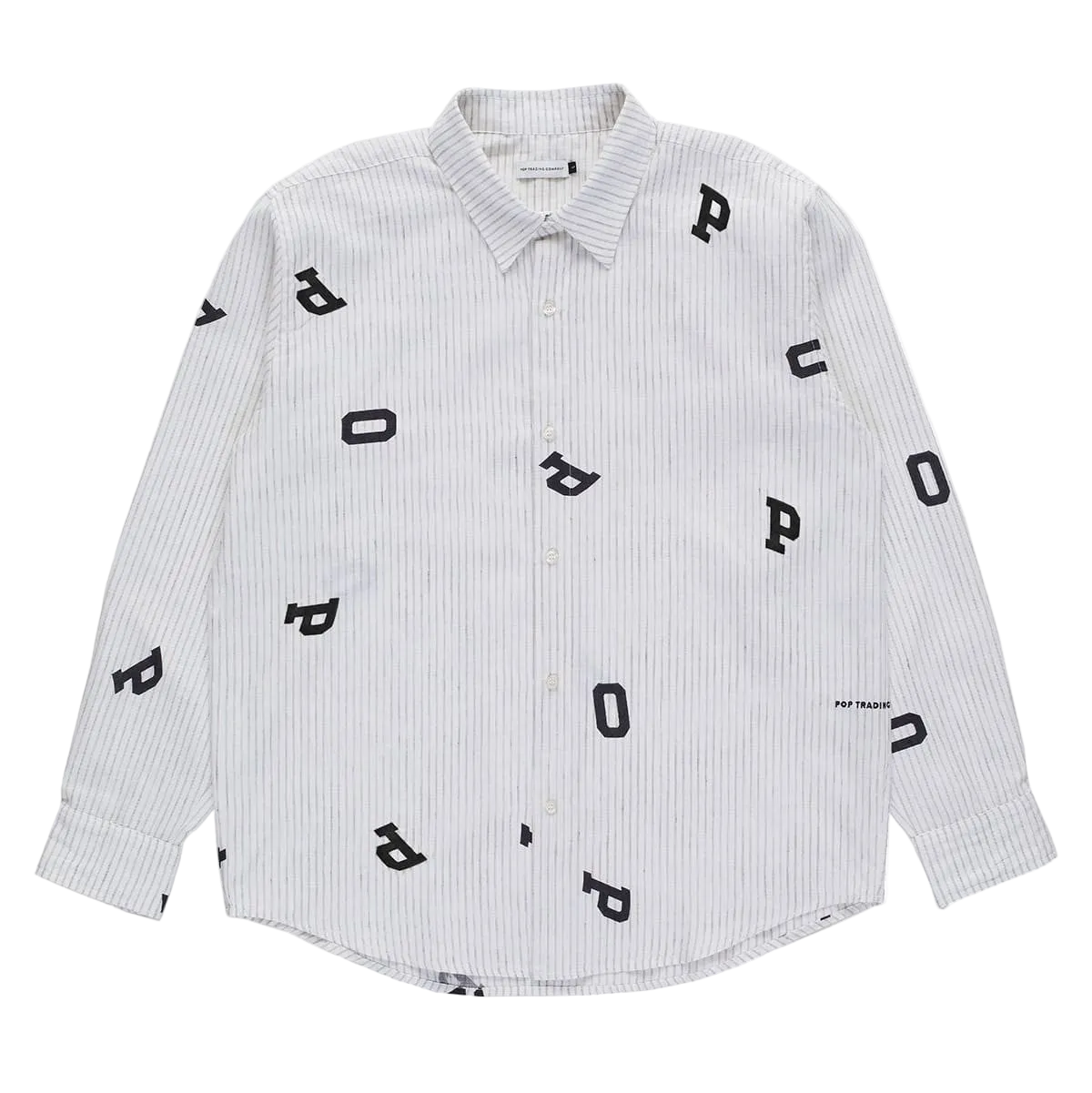 POP TRADING - SHIRT M/L LETTERS STRIPED POP