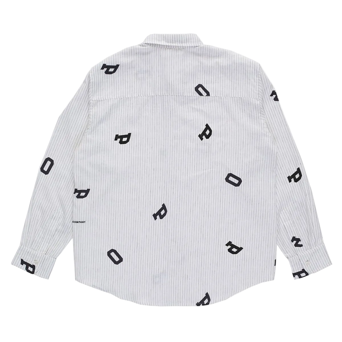 POP TRADING - SHIRT M/L LETTERS STRIPED POP