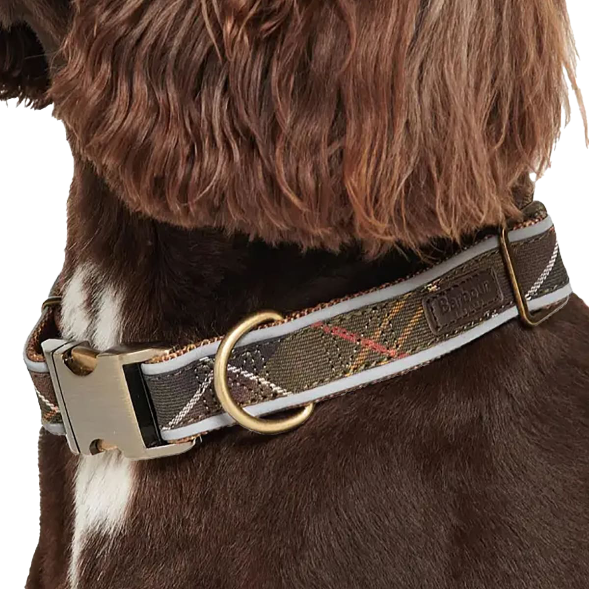 BARBOUR - REFLECTIVE TARTAN DOG COLLAR