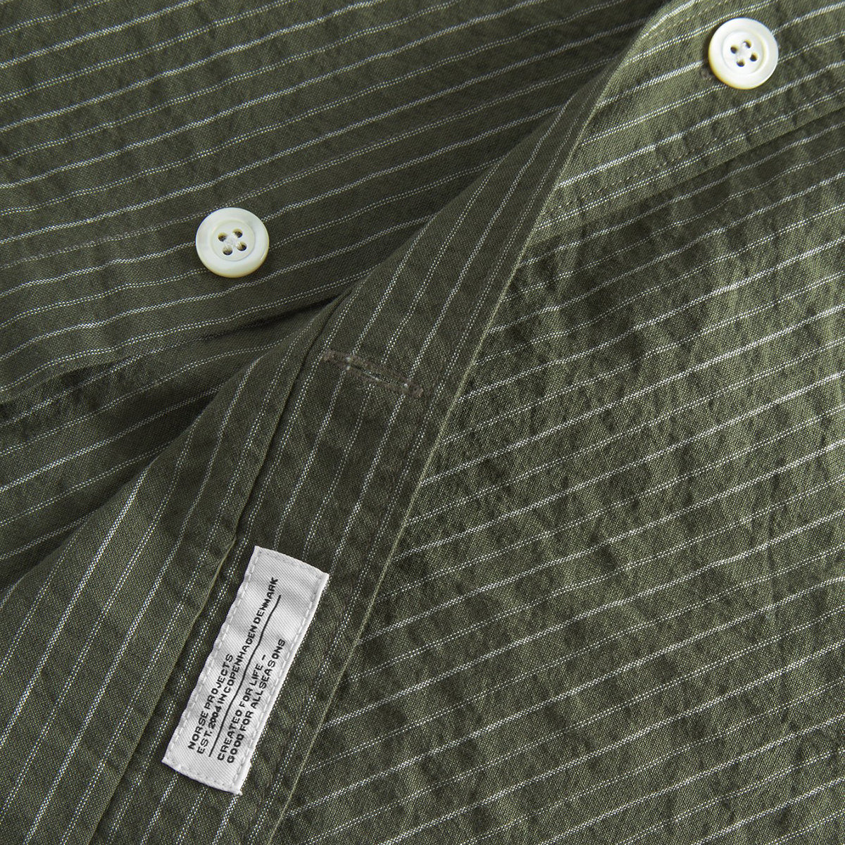 NORSE PROJECTS - CAMISA M/C MO OVERSIZED STRIPE