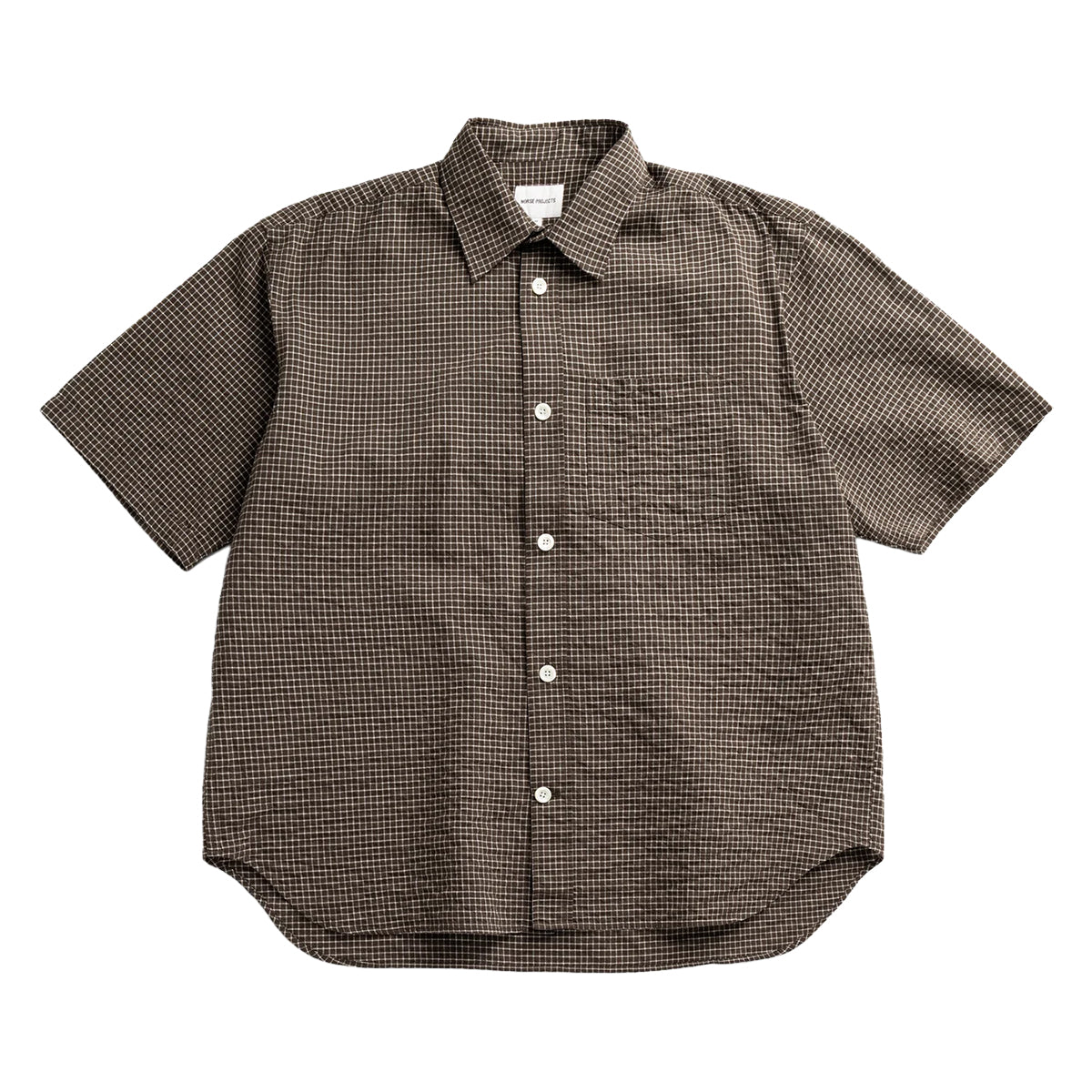 NORSE PROJECTS - CAMISA ESPEVIK OVERSIZED CHECK