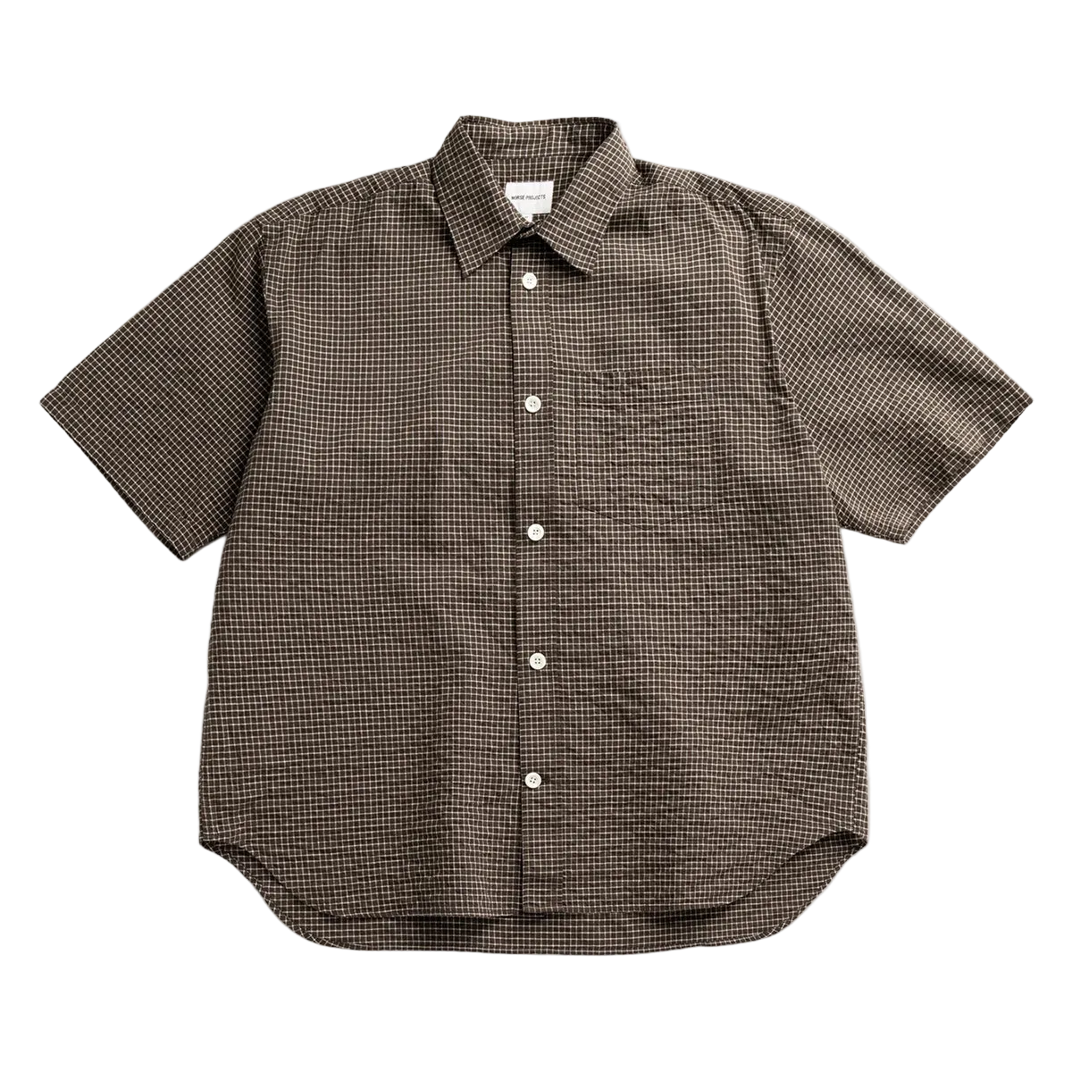 NORSE PROJECTS - CAMISA ESPEVIK OVERSIZED CHECK