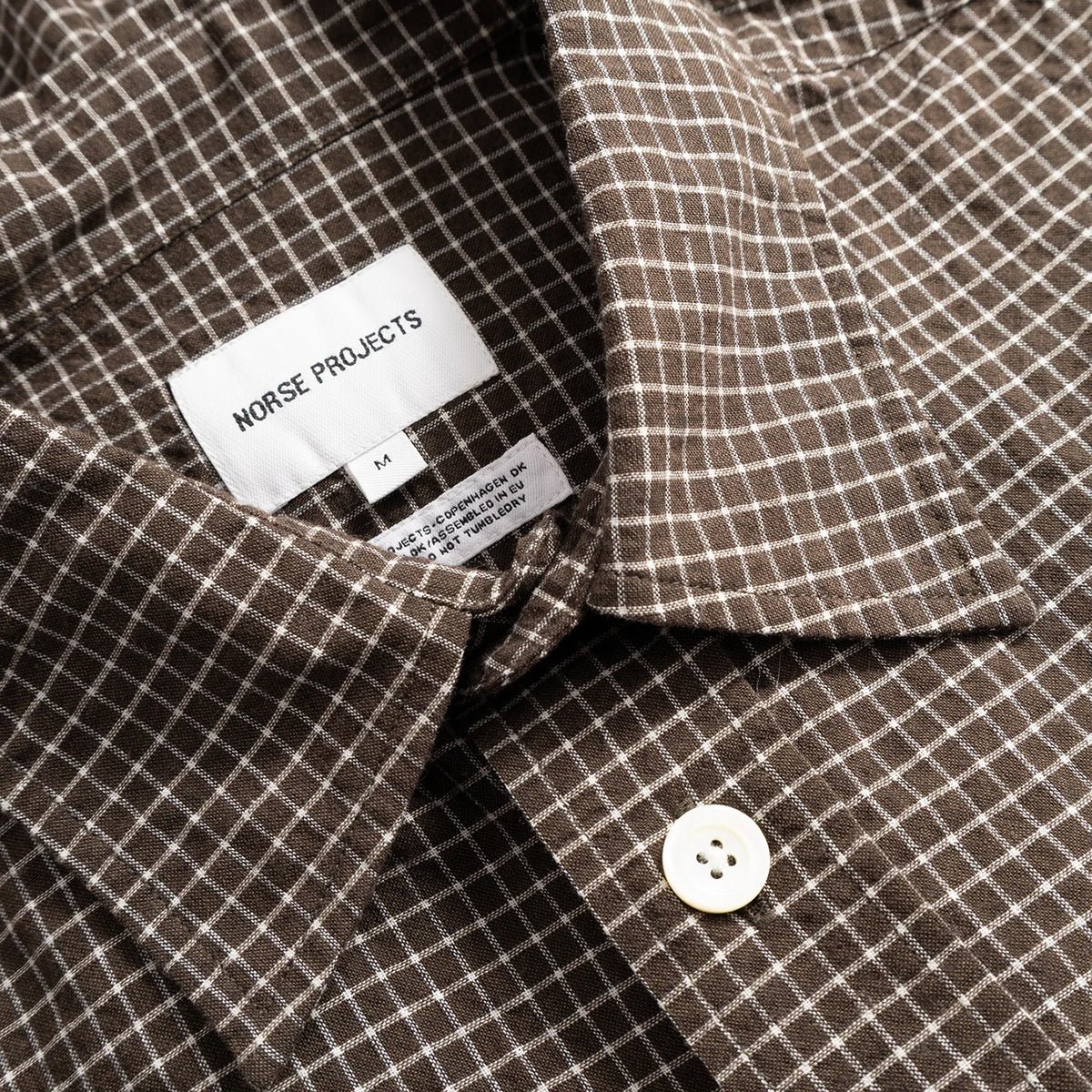 NORSE PROJECTS - CAMISA ESPEVIK OVERSIZED CHECK