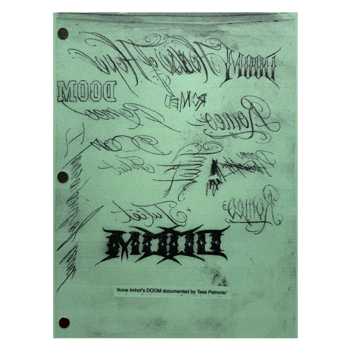 IDEA - LIBRO DOOM BY ANNE IMHOF DOCUMENTED BY TESS
