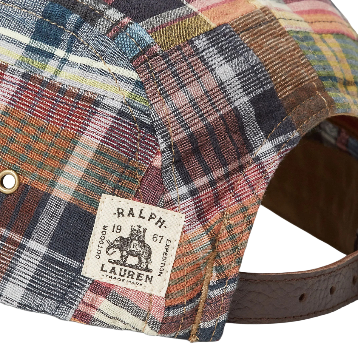RALPH LAUREN - GORRA VISERA LARGA MADRAS
