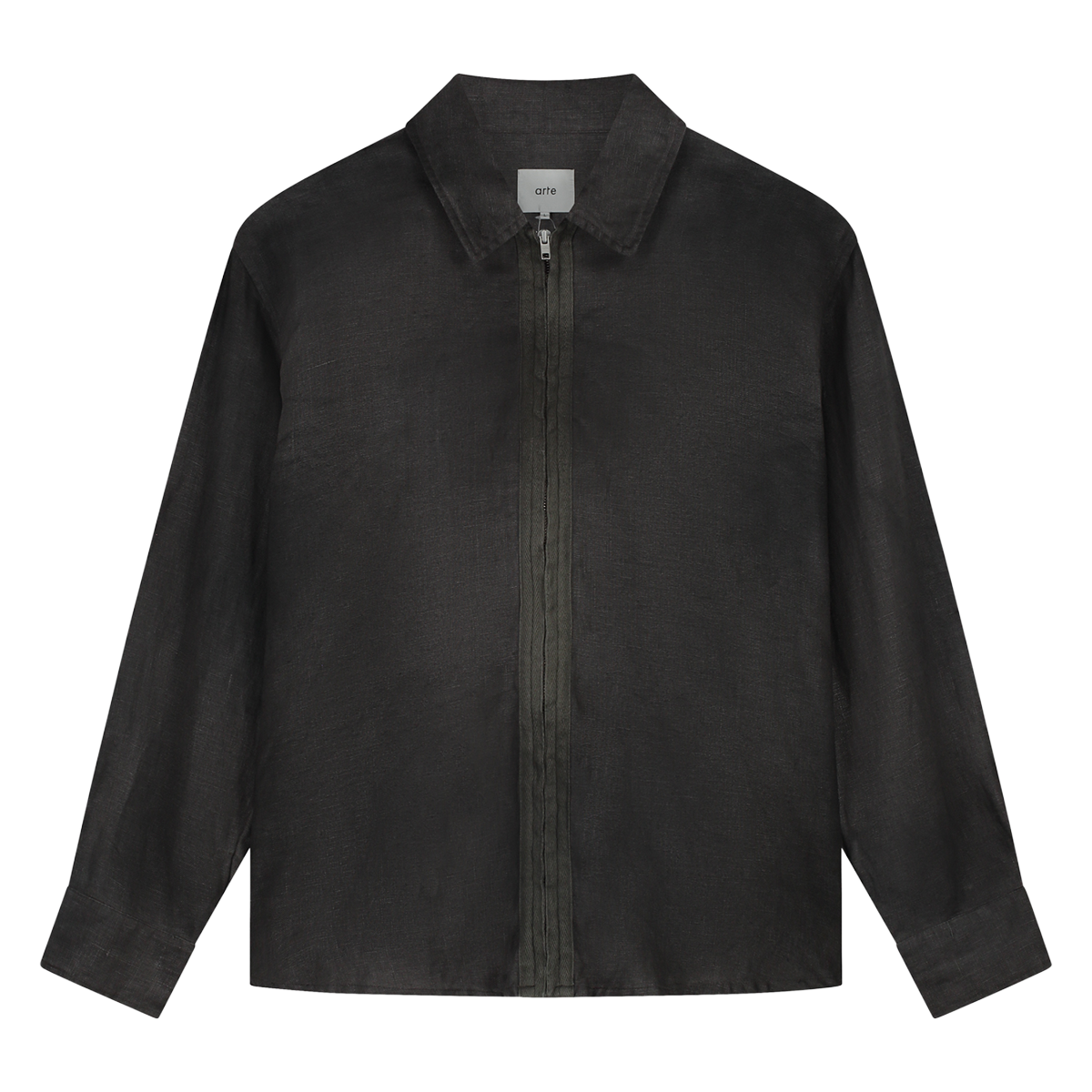 ARTE ANTWERP - CAMISA DUSTY LINEN ZIP