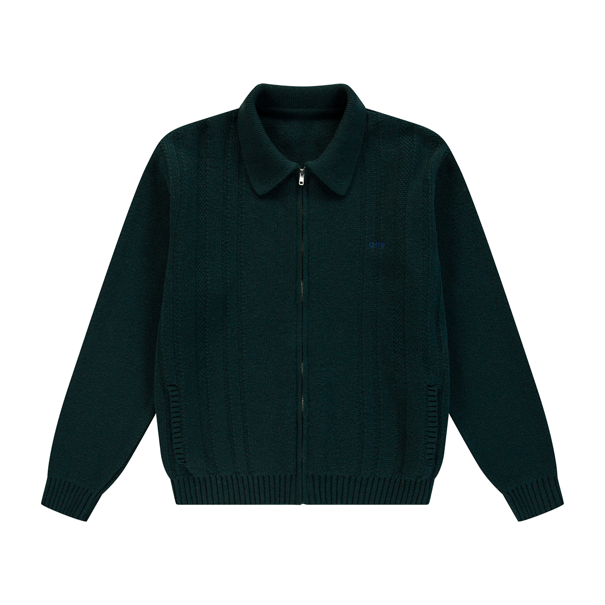 ARTE ANTWERP - CABLE KNIT ZIP CARDIGAN