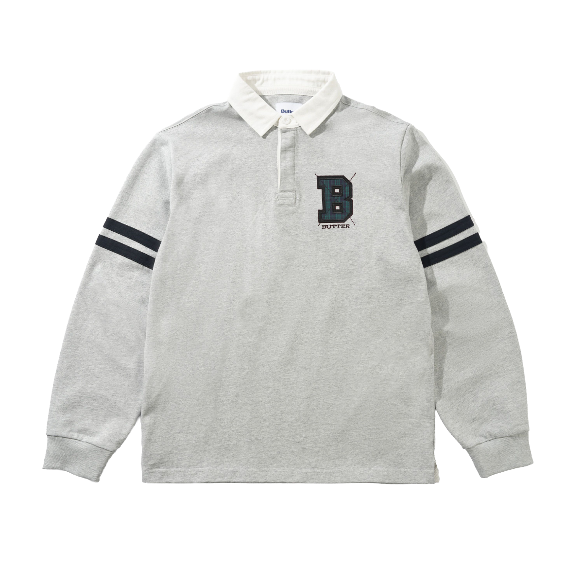 BUTTER GOODS - POLO APPLIQUE RUGBY