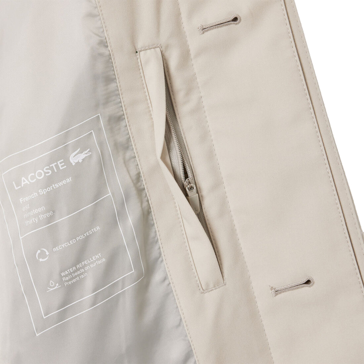 LACOSTE - GABARDINA LIGERA