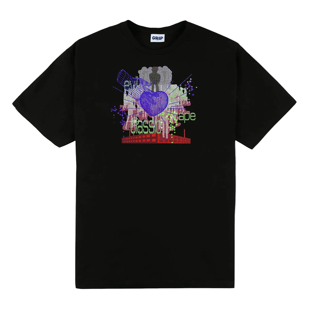 CLASSIC GRIP X AOI - CAMISETA M/C PURPLE HEART