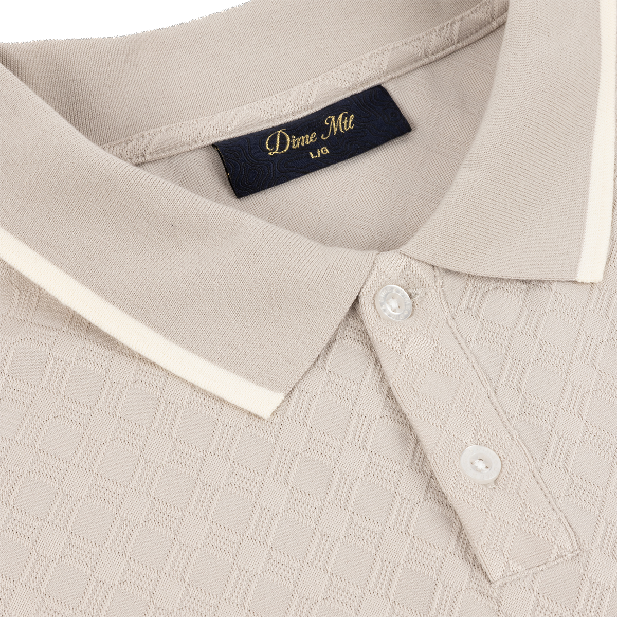 DIME - POLO M/L JACQUARD