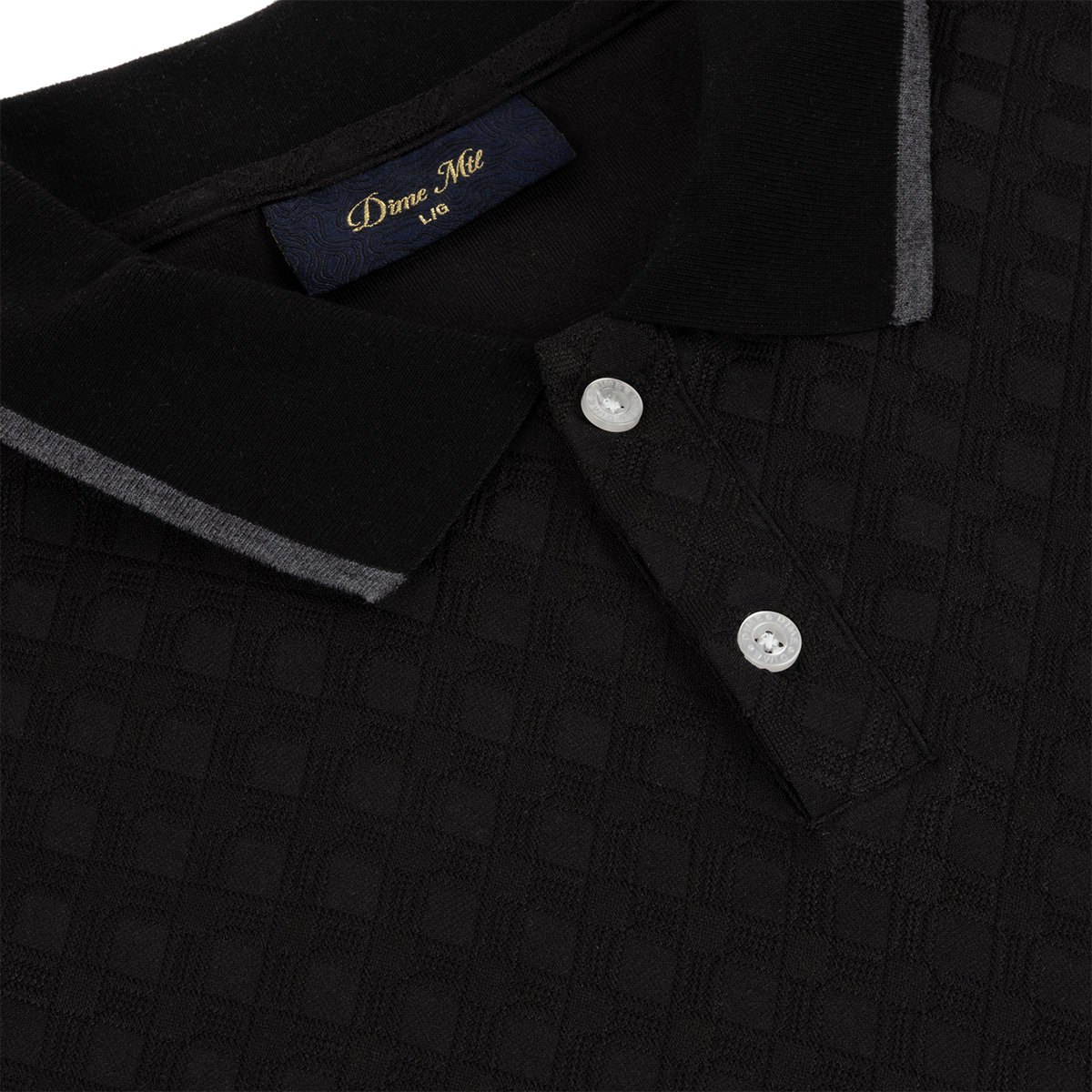 DIME - POLO M/L JACQUARD