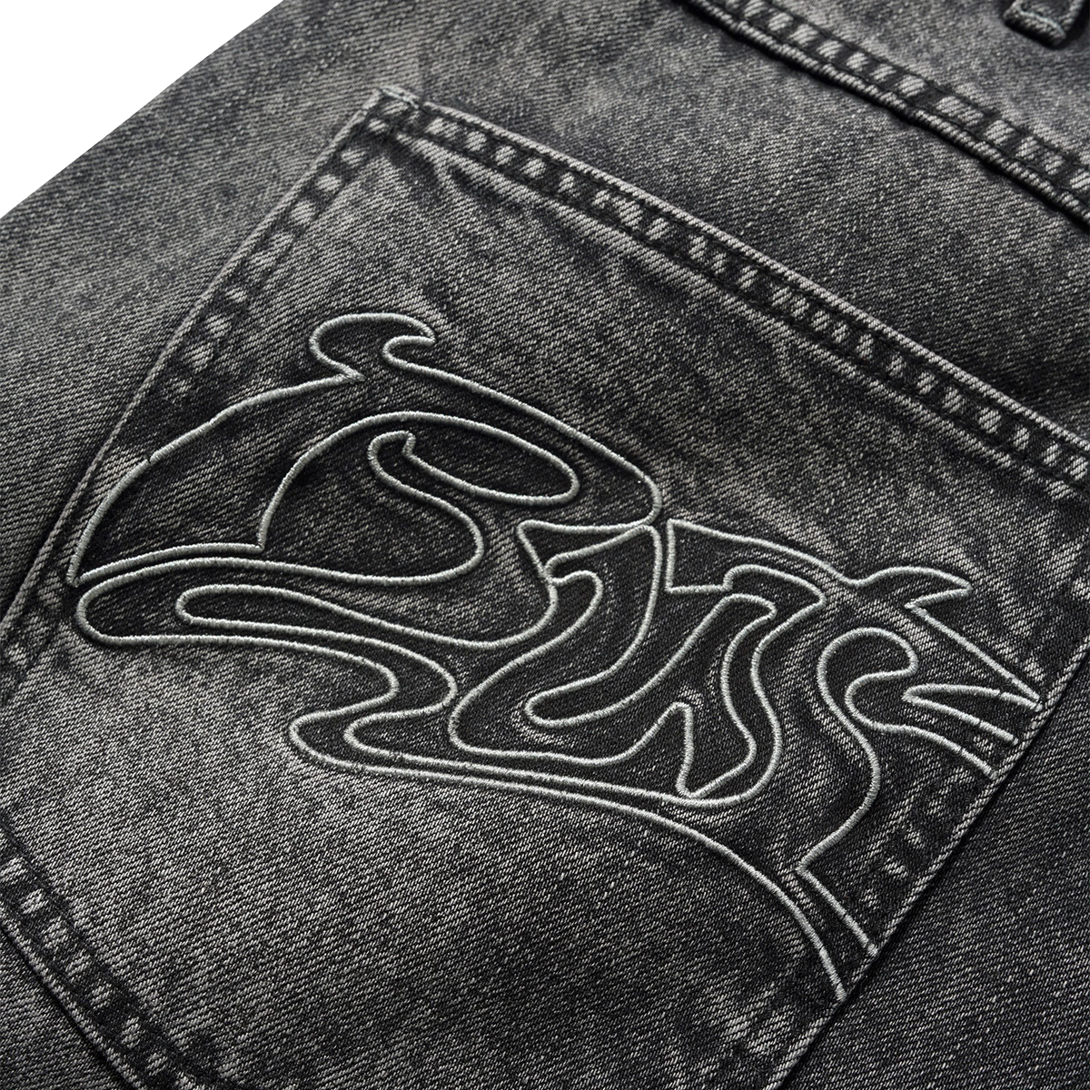 BUTTER GOODS - PANTALÓN CORTO DRUMMER BAGGY DENIM