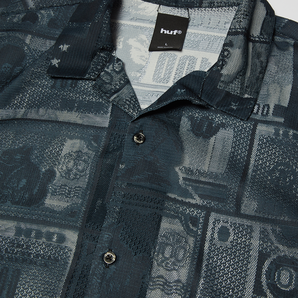 HUF - CAMISA M/C GLOBAL CURRENCY