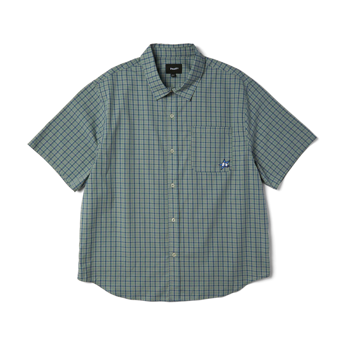 HUF - CAMISA M/C PLAID H STAR