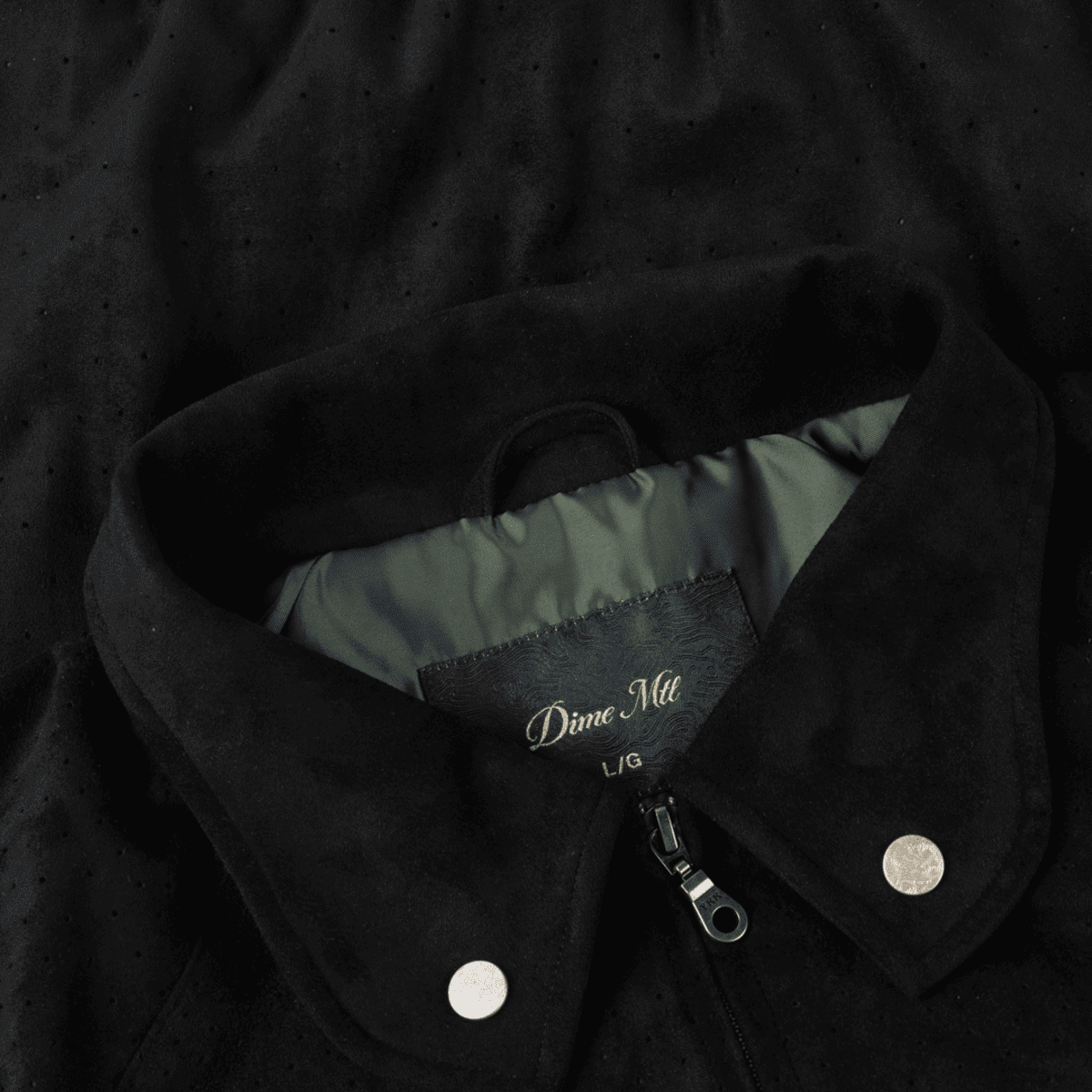 DIME - CHAQUETA PERFORATED FAUX SUEDE