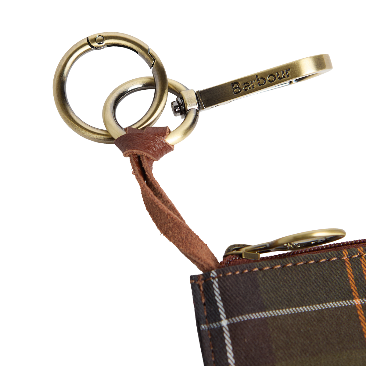 BARBOUR - MONEDERO LLAVERO LEATHER