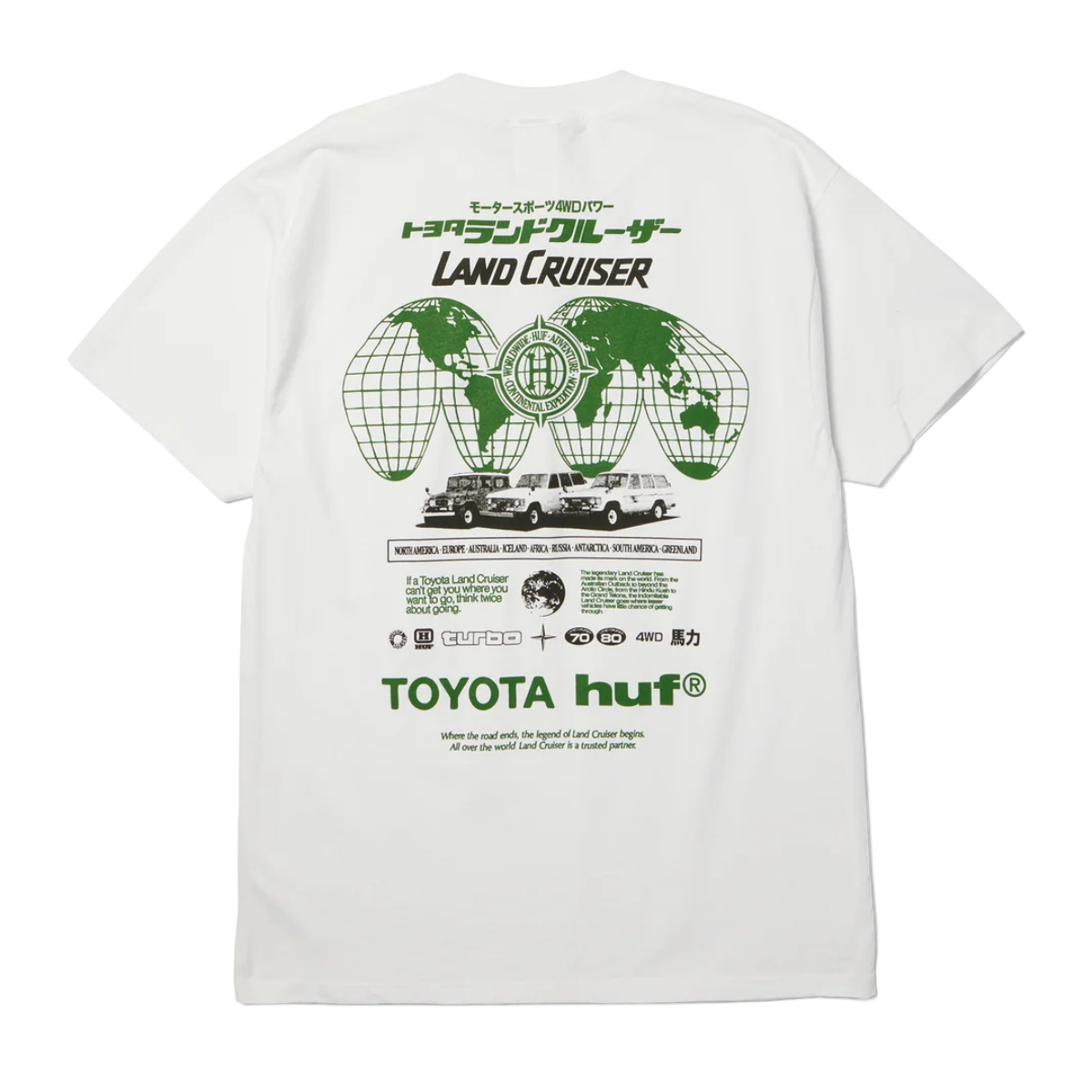 HUF X LAND CRUISER - CAMISETA M/C GLOBAL