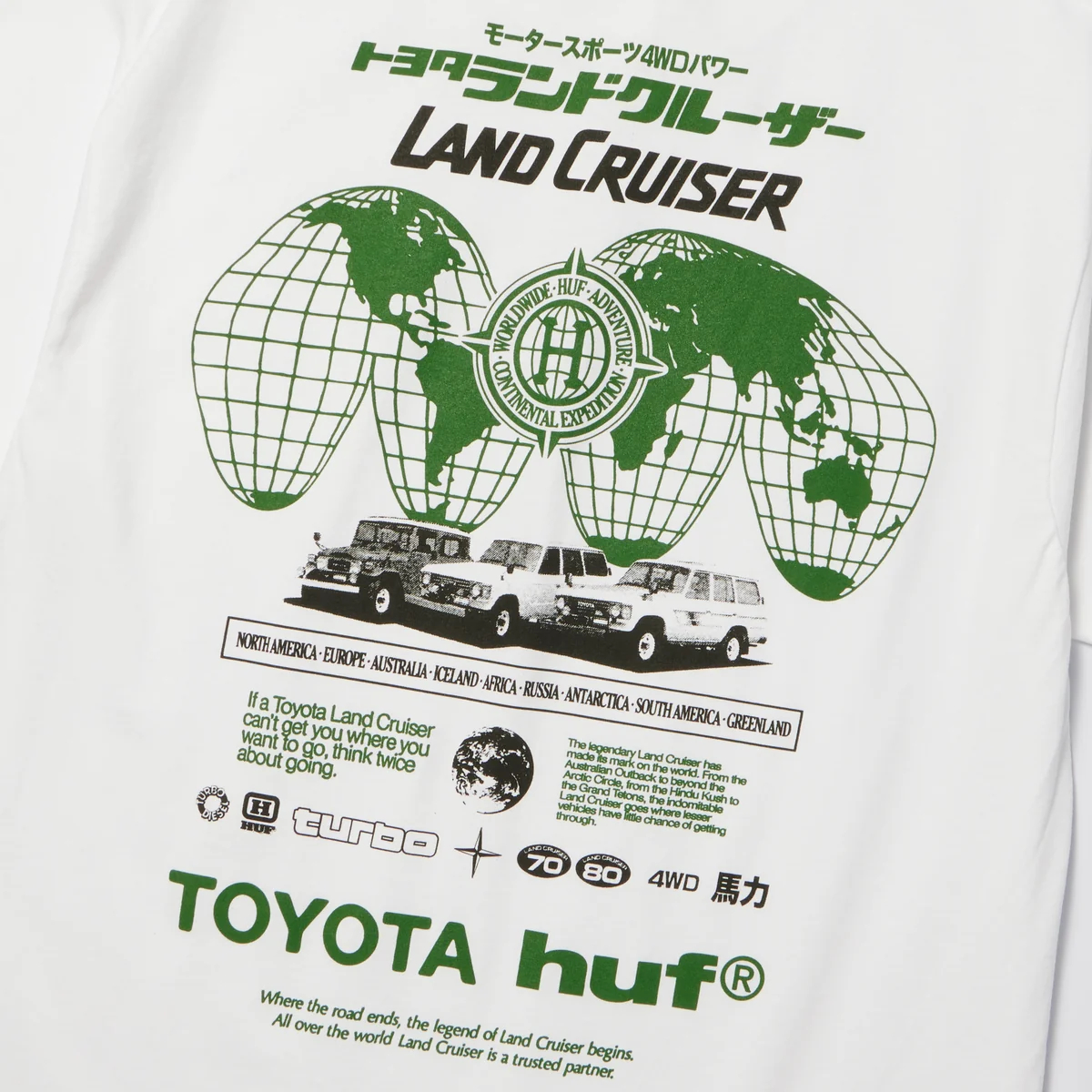 HUF X LAND CRUISER - CAMISETA M/C GLOBAL
