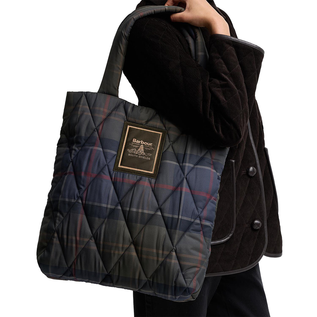 BARBOUR - BOLSA TOTE TARTAN ARLENE QUILTED