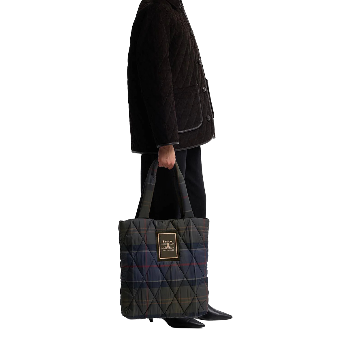 BARBOUR - BOLSA TOTE TARTAN ARLENE QUILTED