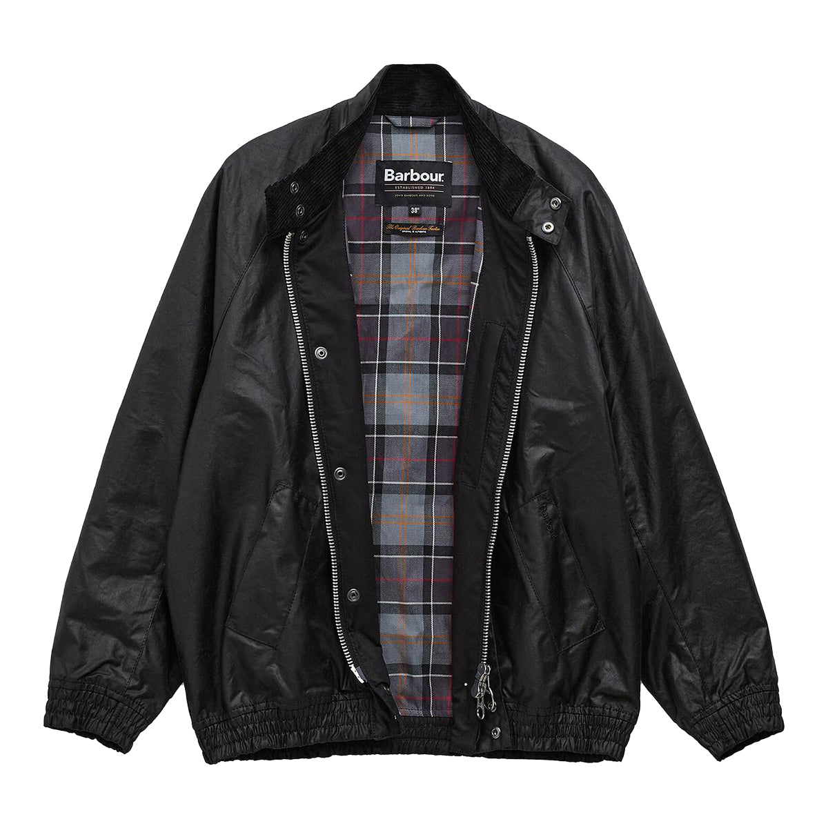 Barbour | Transport Wax Blouson Jacket - Black | 12 Pulgadas BCN