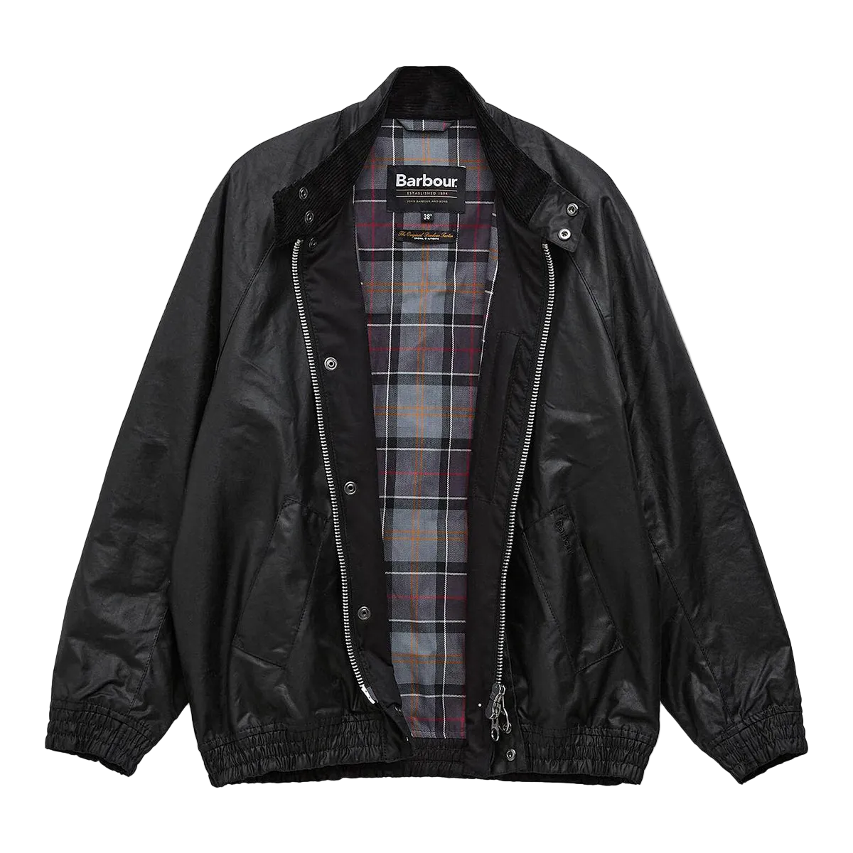 Barbour | Transport Wax Blouson Jacket - Black | 12 Pulgadas BCN