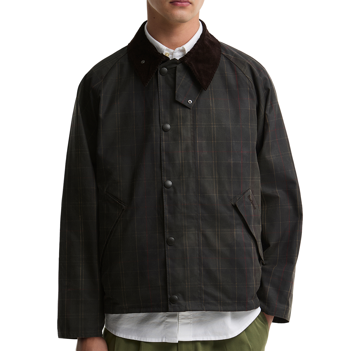 BARBOUR - CHAQUETA TARTAN TRANSPORT WAX